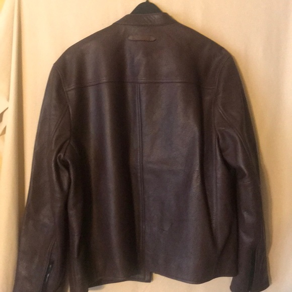 COACH men’s Leather RACER jacket NEW & AUTHENTIC - Picture 5 of 6